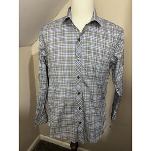 Zachary Prell Plaid Button Up‎ Shirt Medium